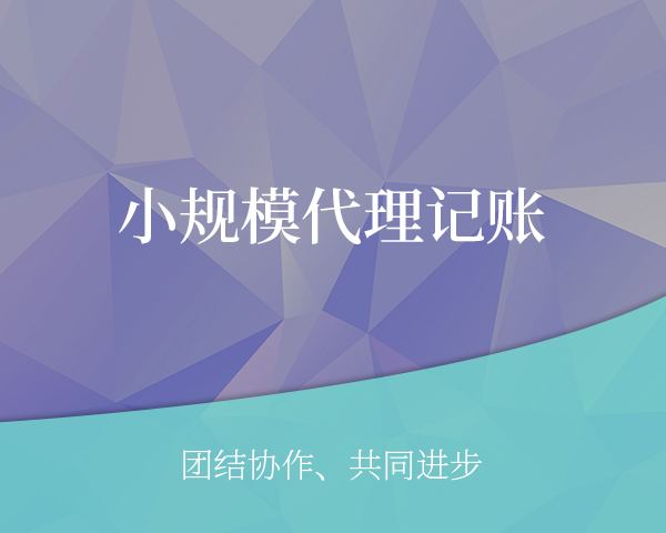 小規模代理記賬